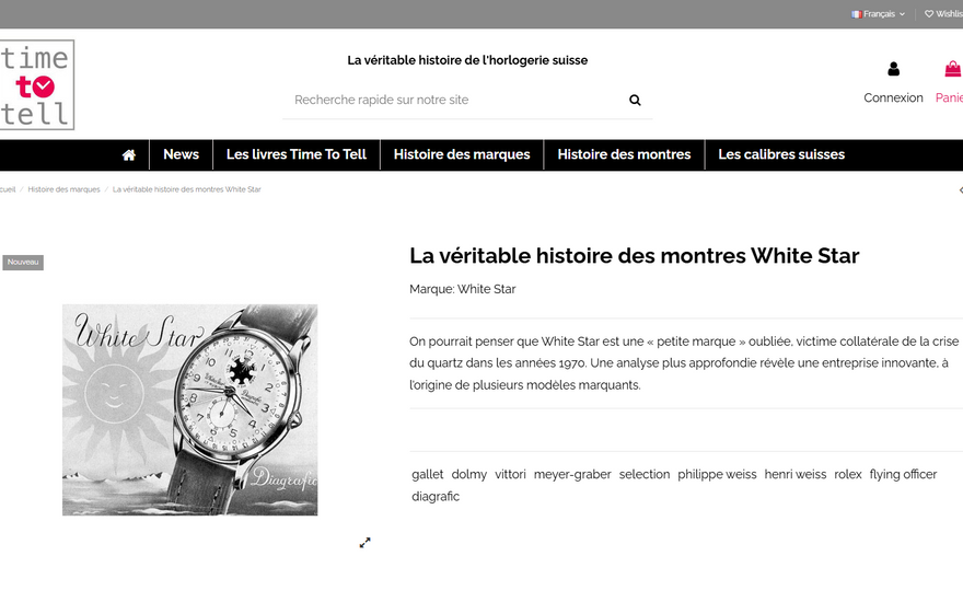 White Star Watch : Une Histoire Révélée par TimeToTell
