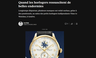 Merci à la Tribune de Genève et à 24 Heures pour leur bel article sur White Star Watch