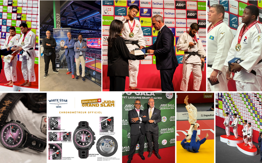 White Star chronométreur officiel du Mont-Olivet Grand Slam de Judo à Lausanne
